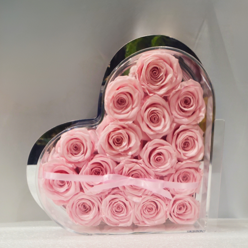 Pink Love Heart forever rose