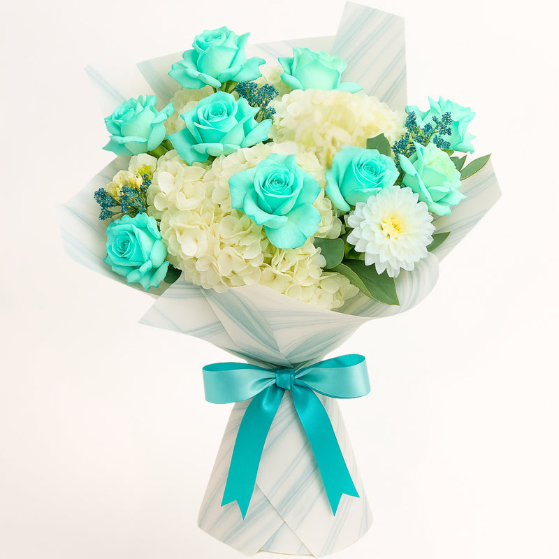 Bouquet of Roses , Hydrangea and mixed flowers