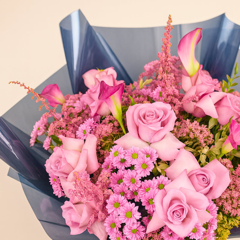 Bouquet of Mixed Pink Flowers