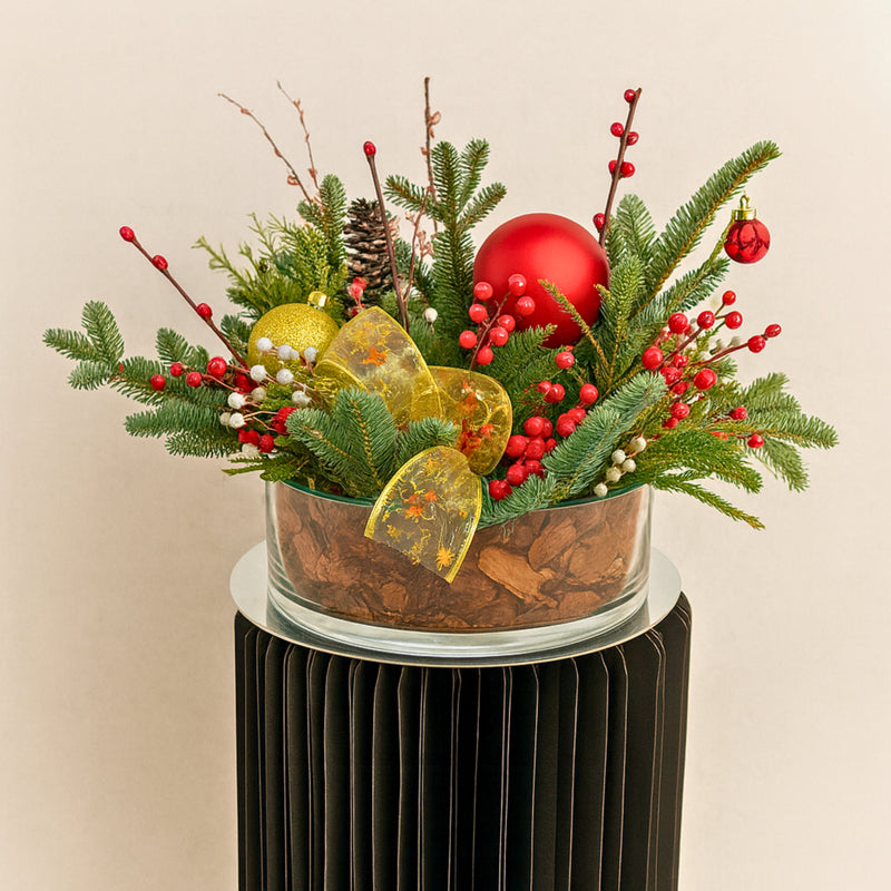 Festive Christmas Table Arrangement